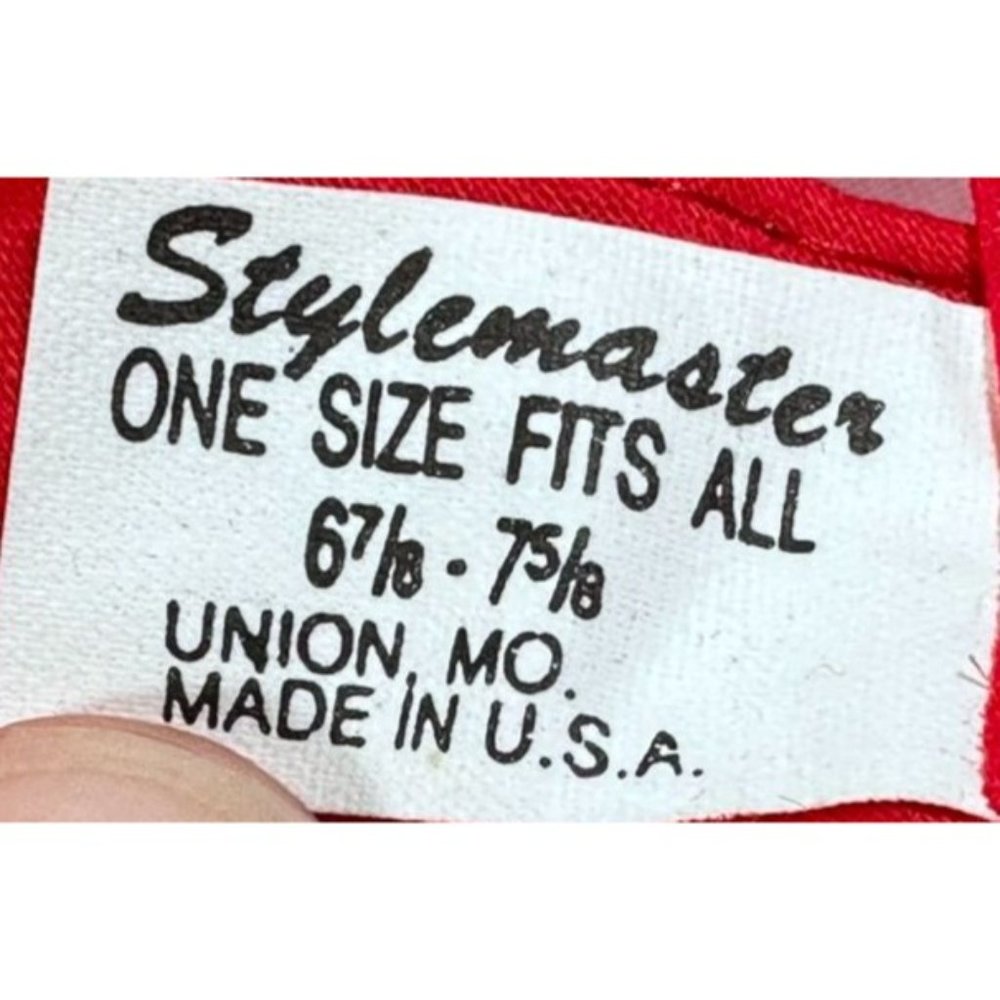Vintage Budweiser Champion Clydesdales Snapback Trucker Hat RED Stylemaster Cap - Picture 9 of 9